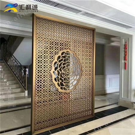 肇庆带灯山水画不锈钢屏风定制 屏风生产厂家