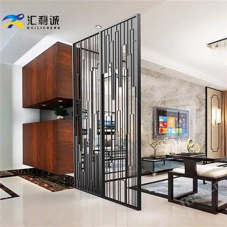 美式不锈钢屏风 小户型镂空屏风造型定制