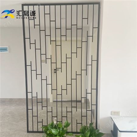 钛金满焊工艺不锈钢屏风隔断别墅玄关酒店工程