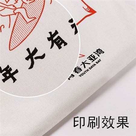 中国风简约复古插画大容量女单肩包文艺学生百搭手提包购物袋可印logo