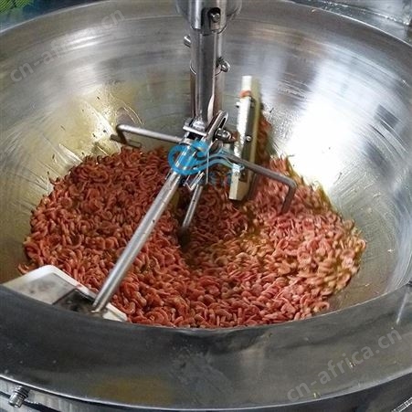 隆泽商用辣椒酱搅拌炒锅 半自动蜜枣酱熬制锅 燃气式玫瑰花酱熬酱加工设备