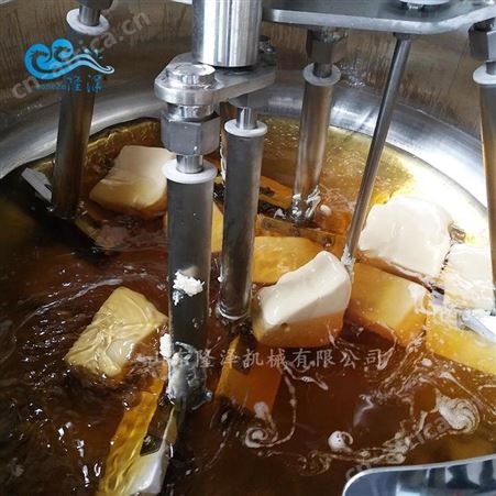隆泽商用辣椒酱搅拌炒锅 半自动蜜枣酱熬制锅 燃气式玫瑰花酱熬酱加工设备