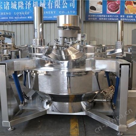 商用电磁小型夹层锅 秋梨膏熬制锅 火锅底料炒料机 搅拌炒锅图片