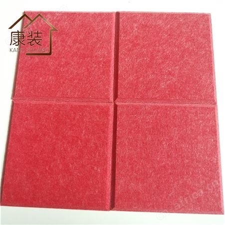 临沂聚酯纤吸音板厂家 多色定制彩色搭配吸音板 幼儿园墙面吸音板