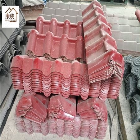 asa合成树脂瓦 一体仿古瓦 树脂檐口瓦 PVC瓦片屋顶别墅装饰材料