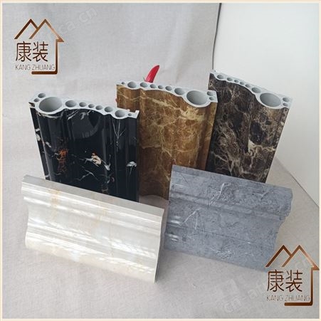 山东厂家销售12 15公分电梯门套线仿大理石工程电梯门套石塑装饰线板