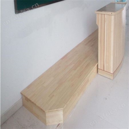 学校教室安装讲台 教室标配 木质演讲台 利达文仪铁艺舞台