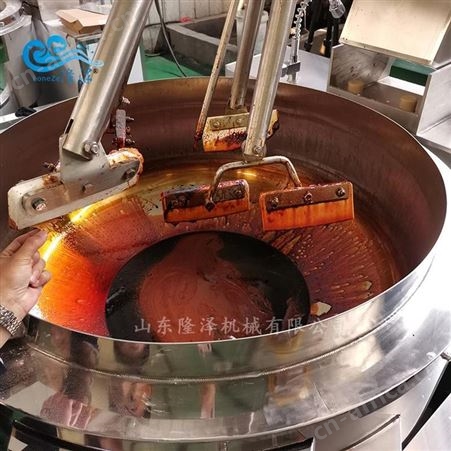 全自动熬糖炒糖锅 糖稀搅拌锅 隆泽炒糖色的机器设备