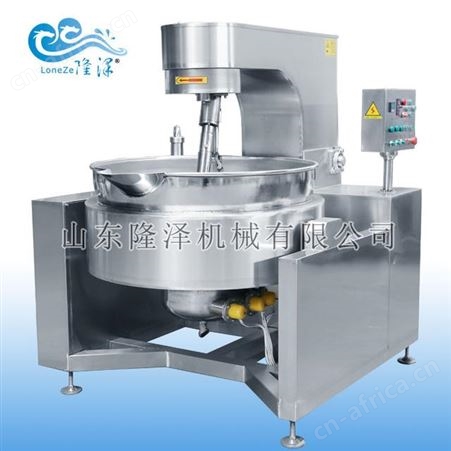 山东隆泽电加热行星搅拌锅夹层锅炒锅 莲蓉豆沙馅加工设备厂家 高粘度搅拌锅价格
