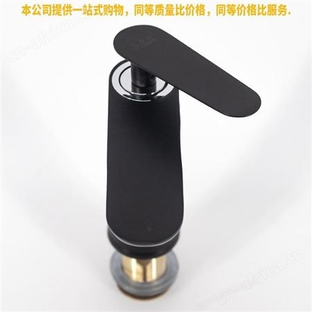 盖香云面盆水龙头冷热龙头洗脸盆洗手盆水龙头黑色平面单孔