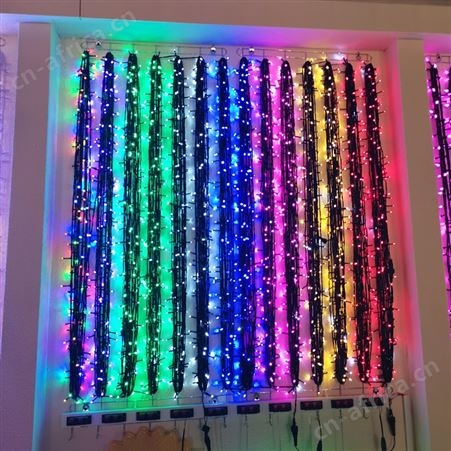 盖香云LED闪灯串灯满天星户外防水霓虹灯装饰灯透明线公母插90灯