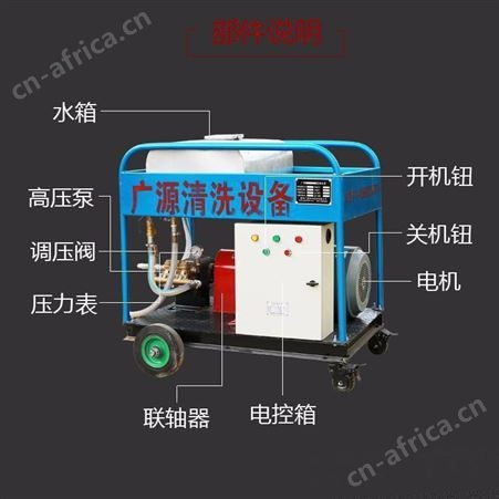 广源高压清洗机 水喷砂除漆除锈高压清洗设备品质保障