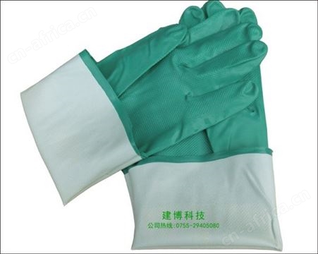防水防油绿色丁晴手套 加厚耐磨  防水防油手套