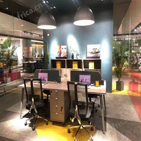 简约现代职员办公桌椅组合 定制工位桌组合 屏风工位隔断组合 旭峰家具