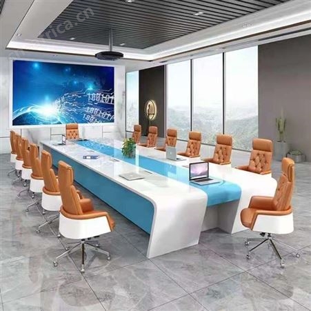 烤漆会议桌 天津旭峰办公家具厂 长条桌 办公家具 定制会议桌