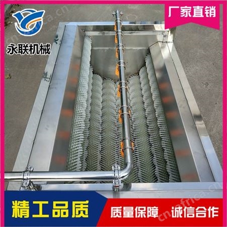 毛刷海产品清洗机 毛辊喷淋清洗设备 毛辊去泥去皮一次完成