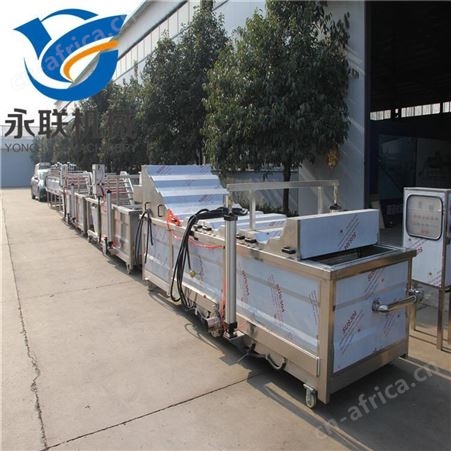 魔芋条大型连续式蒸煮漂烫机 什锦全自动漂烫杀青设备