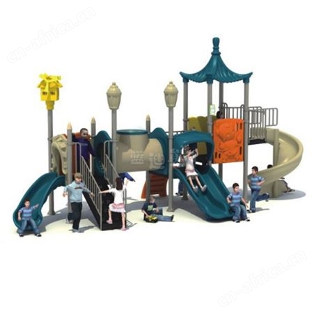 批发幼儿园游乐设备 户外大型玩具儿童塑料滑梯 小博士滑梯乐园
