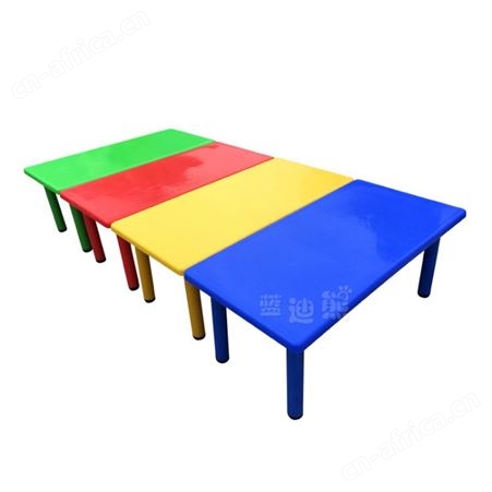新款加厚注塑塑料儿童亮面长方桌椅幼儿园光面学习课桌椅批发