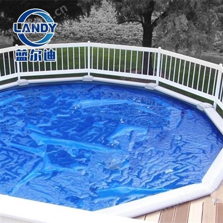 网红心形泳池盖 泳池发热保温盖 蓝尔迪泳池圆形气泡盖