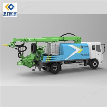 耿力供应GHP3016C车载工程混凝土湿喷台车 隧道湿喷机械手臂