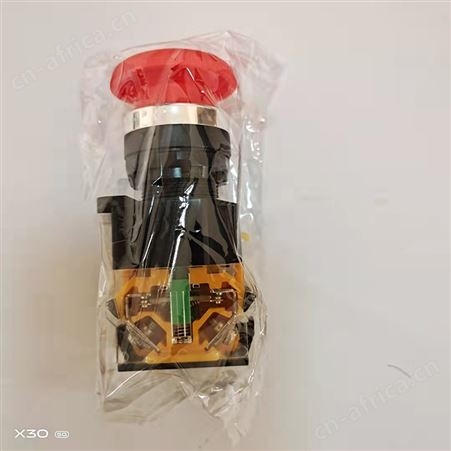 腾拓机械 蘑菇头开关LA38 按钮开关圆形LAY37 蘑菇头急停按钮自锁