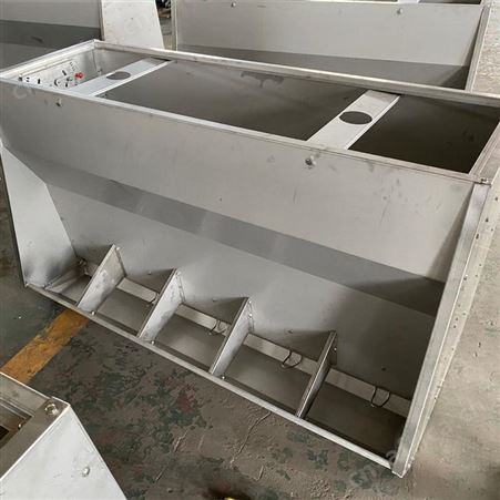 猪舍自动化养殖双面不锈钢料槽