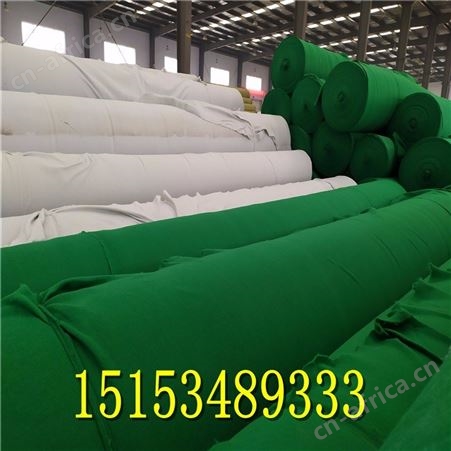 绿色防尘土工布工程布 公路养护毛毡 盖土无纺布防渗耐磨直销