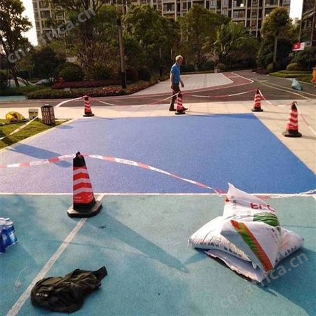重庆小区EPDM彩色橡胶颗粒 安全地垫 幼儿园EPDM彩色橡胶跑道厂家