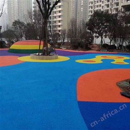 重庆小区EPDM彩色橡胶颗粒 安全地垫 幼儿园EPDM彩色橡胶跑道厂家