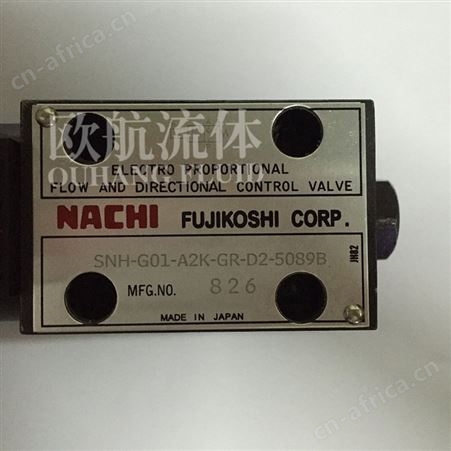 原装日本NACHI不二越比例流量方向控制阀SNH-G01-A2K-GR-D2-5089B