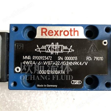 Rexroth力士乐直动式电磁比例方向阀4WRA 6 W07-22/G24N9K4/V