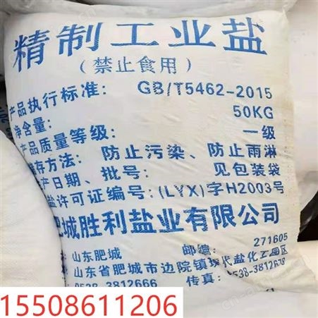 工业级山东工业盐 精致工业盐氯化钠
