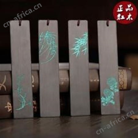 红素复古红木书签套装 500件起订不单独零售