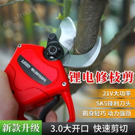 电动修枝剪电动剪刀充电式剪树枝电剪子大功率果树修剪树枝剪刀