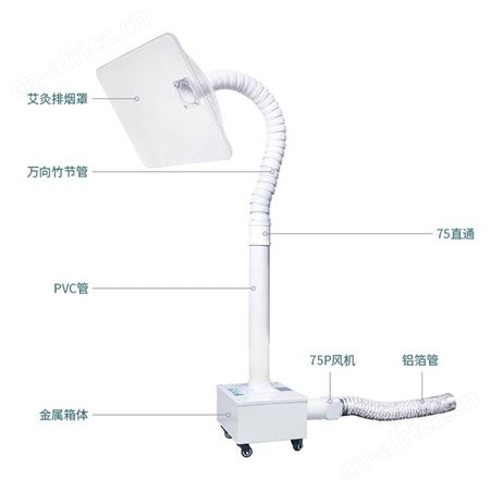 九叶风艾灸排烟机家用移动式艾烟抽烟机吸烟机室内艾灸烟雾净化器