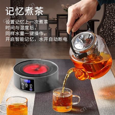 美菱电陶炉煮茶炉家用迷你小型煮茶器铁壶烧水壶泡茶茶具小电磁炉