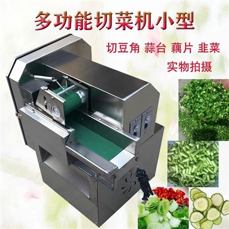 电动切菜机商用自动切韭菜葱花机酸菜切丝藕辣椒腊肠切片机