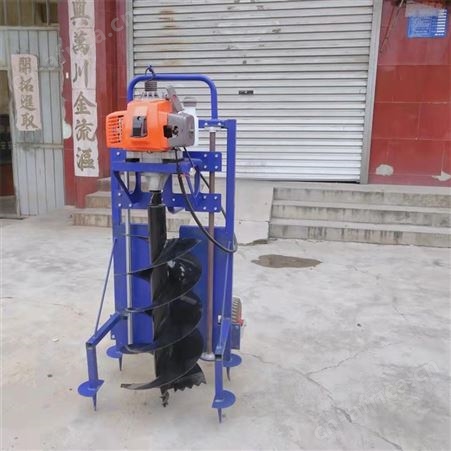 架子式电线杆挖坑机 双螺旋黏土硬土打洞加快