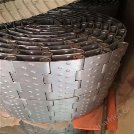 冲孔链板传送带LH 304不锈钢链板  挡板式冲孔链板 欢迎咨询