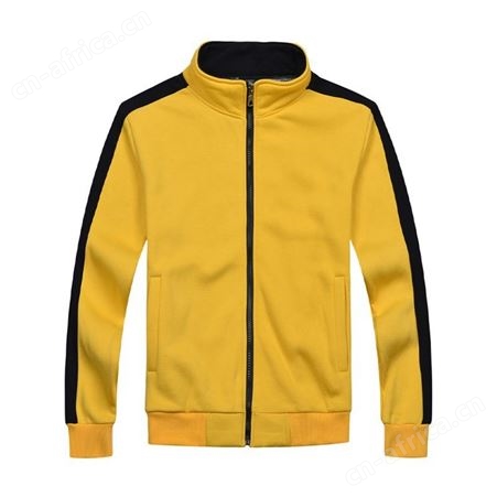 309秋冬羊羔绒撞色立领拉链卫衣工作服定制刺绣印LOGO