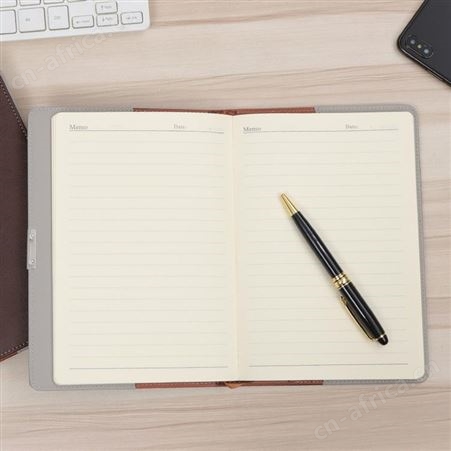 定制a5笔记本平装商务办公套装礼盒企业订制可印LOGO记事本PU硬壳