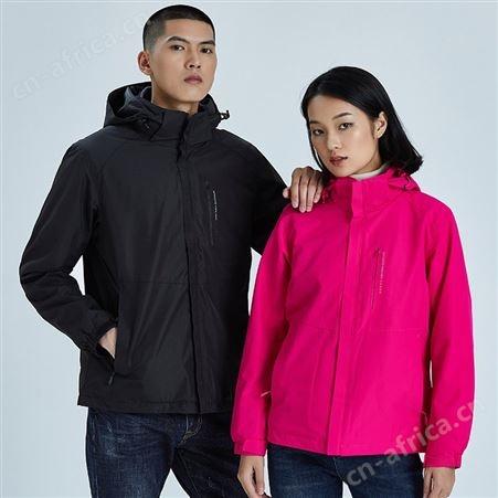 秋冬新款三合一冲锋衣男防风保暖两件套女情侣户外登山服印logo