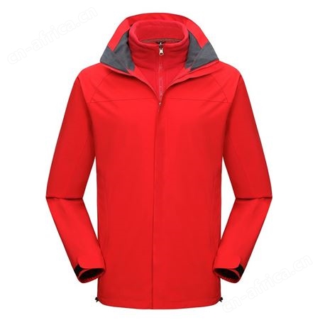 乐三山男女款冲锋衣三合一加厚抓绒秋冬季登山滑雪服外套