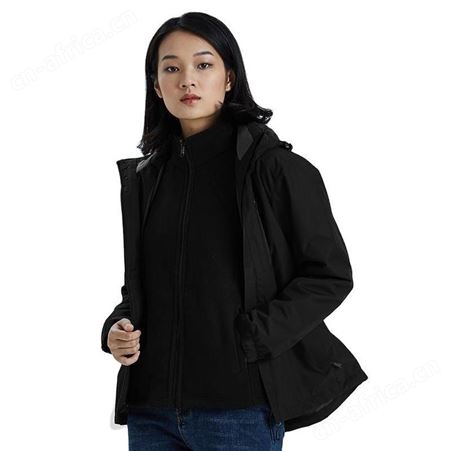 秋冬新款三合一冲锋衣男防风保暖两件套女情侣户外登山服印logo