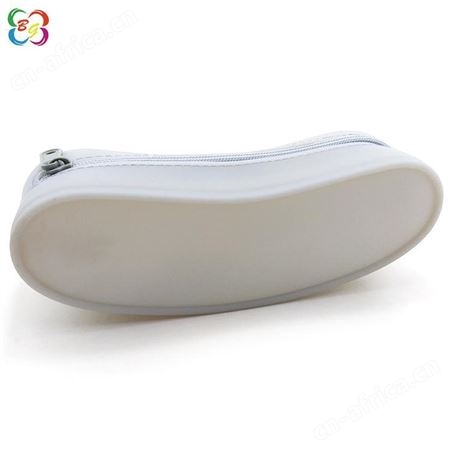 现模供应船形笔袋大容量博高硅胶笔袋学生文具收纳包
