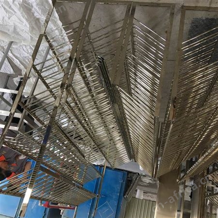 天九成不锈钢展示架厂家 定服装不锈钢中岛架陈列架