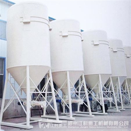 立式干粉砂浆储料罐 郑州江科重工生产35吨预拌干粉砂浆储料罐 适用于机械化施工从而成倍地提高工作效率 降低建筑造价
