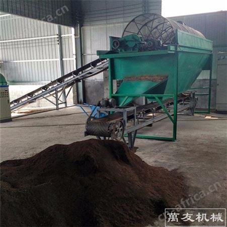 有机肥复混肥筛料机 动物粪便加工滚筒筛分机 有机肥设备价钱
