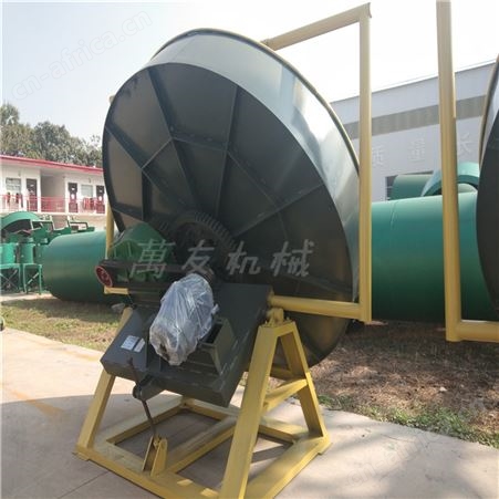 萬友氧化铝粪造粒机圆盘颗粒机造粒圆润成粒率高